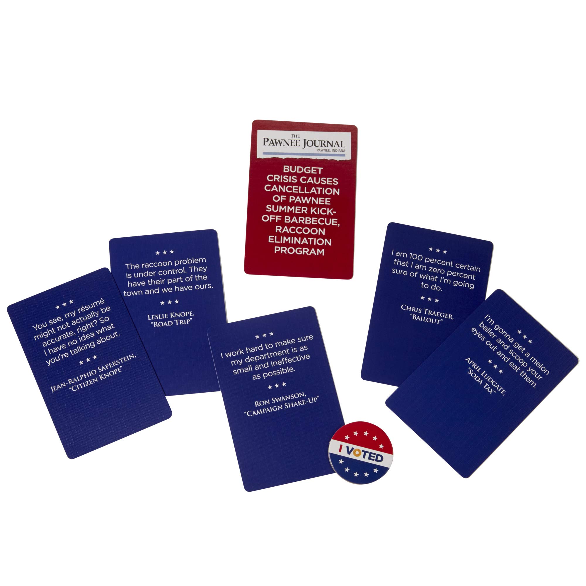 Hasbro Gaming Knope for President Party Card Game, for Parks and Recreation Fans, with Themes and Characters from The Hit TV Show, Game for Ages 16 and Up