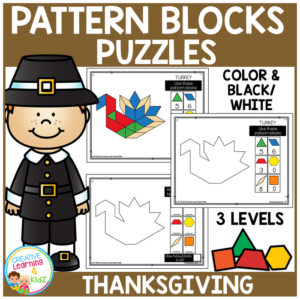 pattern block puzzles thanksgiving