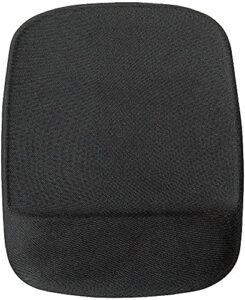 staples 24339943 mouse pad with gel wrist rest black (53326)