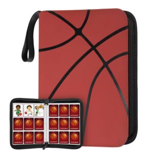 900 Pockets Basketball Card Binder Sleeves for Basketball Trading Cards, Carring Case with Basketball Card Sleeves Album Card Holder Protectors for Football Baseball Sports Card