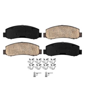 Detroit Axle - Brake Pads for 05-07 Ford F-250 F-350 Super Duty 2005 2006 2007, 4 Ceramic Brakes Pads Front and Rear Replacement