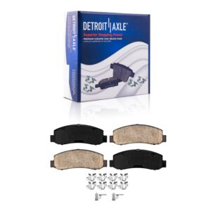 Detroit Axle - Brake Pads for 05-07 Ford F-250 F-350 Super Duty 2005 2006 2007, 4 Ceramic Brakes Pads Front and Rear Replacement