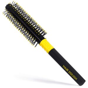hair dough quiff roller round brush, small is perfect to style and add volume to any short hair, roller brush works great with wax, clay, beard balm, pomade.
