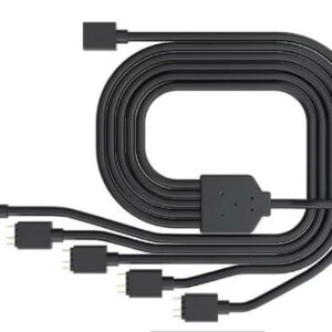 Cooler Master 1-to-5 ARGB Splitter Cable / 5V - Support 3-pin Addressable RGB - LED Sync Cable for MasterFan/MasterLiquid ARGB Series Support(ARGB 1-to-5 Splitter)