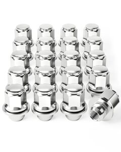 omt m12x1.25 lug nuts, 12x1.25mm wheel lug nuts compatible with infiniti q70 q45 q50 g37 i30, nissan 350z 370z 200sx, subaru forester brz outback wrx legacy, mag lug nut with washer, set of 20