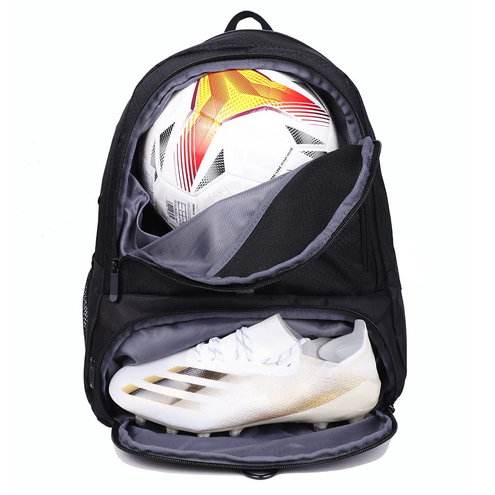 Boys Girls Soccer Bags Soccer Backpack Basketball vollyball Football Bag Backpack Kids Ages 6 Up with Ball Compartment All Sports Bag Gym