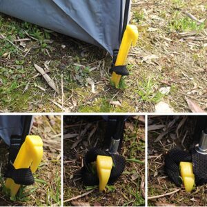 9 Inch Plastic Tent Stakes -12 pcs Heavy Duty and Larger Durable Tent Pegs Spike Hook for Campings Outdoor and Garden Lawn, Sturdy Canopy Stakes Accessories Suitable for Sand Beach Woods