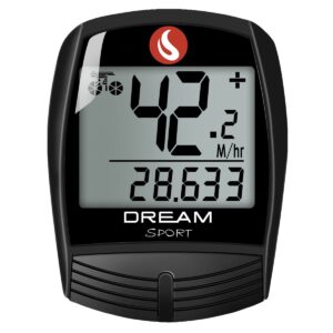 dream sport bike computer bicycle speedometer and odometer 16-function wired bike computer waterproof dcy016 black