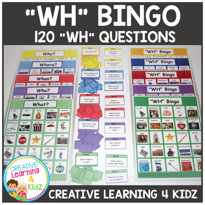 WH Bingo Game Special Education