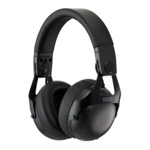 korg ncq1 smart noise canceling dj headphones with bluetooth, black ncq1bk