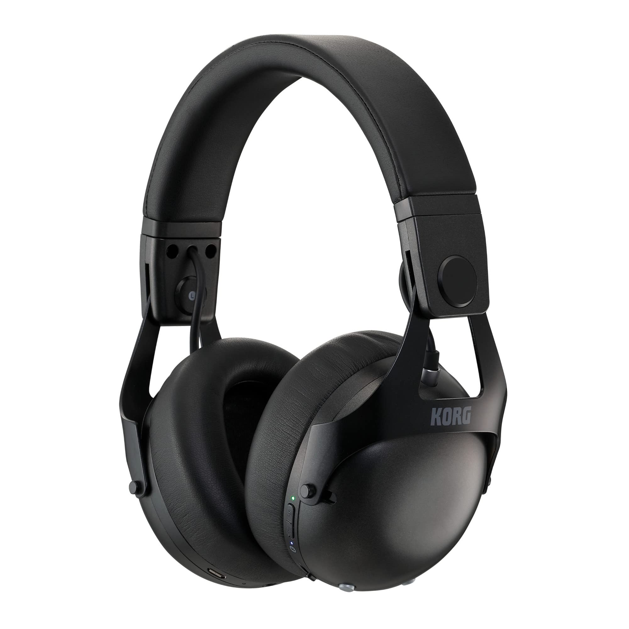 Korg NCQ1 Smart Noise Canceling DJ Headphones with Bluetooth, Black NCQ1BK