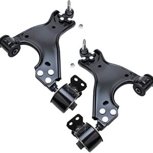 Detroit Axle - Front 6pc Suspension Kit for 2008-2017 Buick Enclave Chevy Traverse 2007-2016 Acadia Saturn Outlook 2 Lower Control Arms with Ball Joints 2 Sway Bars 2 Outer Tie Rods Replacement