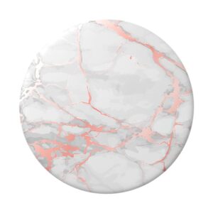 PopSockets Phone Grip with Expanding Kickstand, Marble PopGrip - Rose Gold Marble