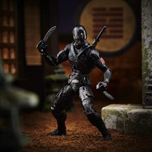 G. I. Joe Hasbro Classified Series : G.I. Joe Origins Snake Eyes Action Figure 16, Premium 6-Inch Scale Toy with Custom Package Art , Black