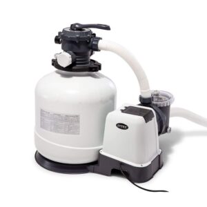 Intex Pool Sand Filter Pump w/ Automatic Timer & Replacement Hose Adapter
