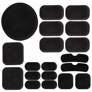 helmet padding kit airsoft helmet bicycle replacement universal foam pads set tactical accessories motorcycle padding kits bike mats for cycling costume cosplay fast mich cs army ach (black)