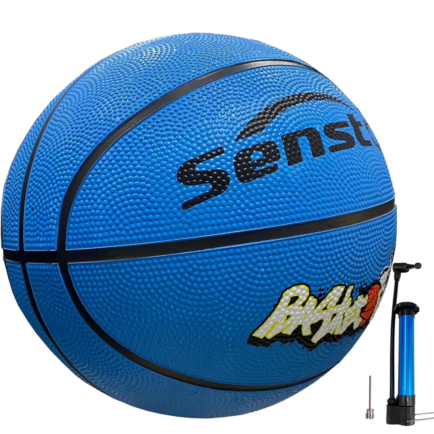 Senston 27.5" Kids Junior Basketball Balls Youth Size 5 Basketballs 27 inch Boys Game Ball Blue