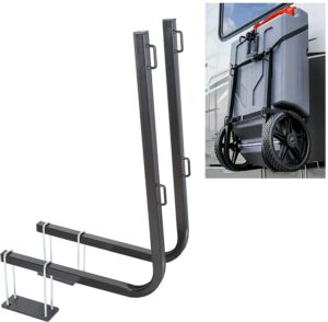 jmtaat new rv bumper rack mount tote tank carrier secure tank in place compatible with 15, 21, 28, and 36 gallons rhino tote tank
