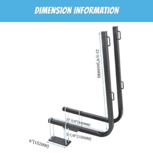 JMTAAT New RV Bumper Rack Mount Tote Tank Carrier Secure Tank in Place Compatible with 15, 21, 28, and 36 Gallons Rhino Tote Tank