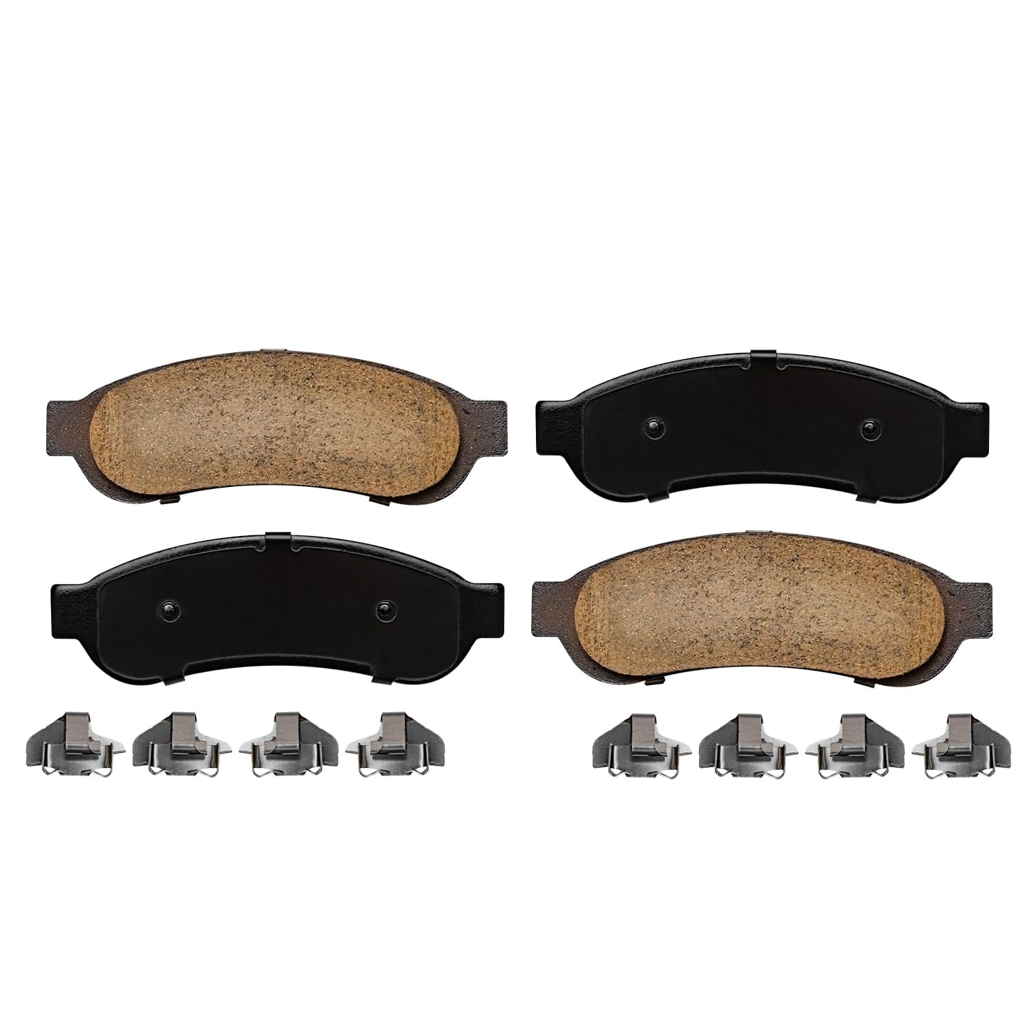 Detroit Axle - Brake Pads for DRW 2005-2012 Ford F-250 F-350 Super Duty Ceramic Brake Pads 2006 2007 2008 2009 2010 2011 Replacement Brakes Front & Rear