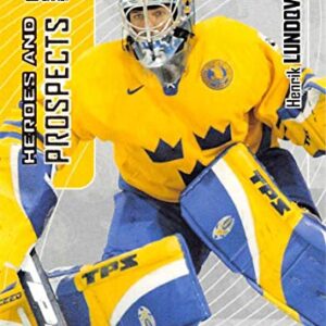 2005-06 In The Game Heroes and Prospects Hockey Card #277 Henrik Lundqvist Sweden Officially Licensed Trading Card