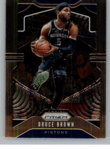 2019-20 prizm nba #97 bruce brown detroit pistons official panini basketball trading card