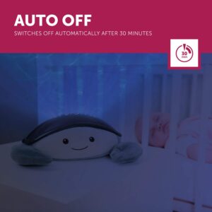 Zazu Cody The Crab Nightlight - LED Projector | Ocean Theme with Moving Fishes | Waves & Soothing Melodies | Battery-Operated Portable Baby Soother | 3 Steps Sleep Program | 5 Sounds | Cry Sensor