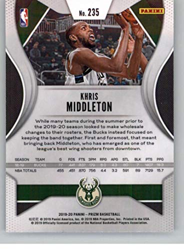 2019-20 Panini Prizm #235 Khris Middleton NM-MT Bucks