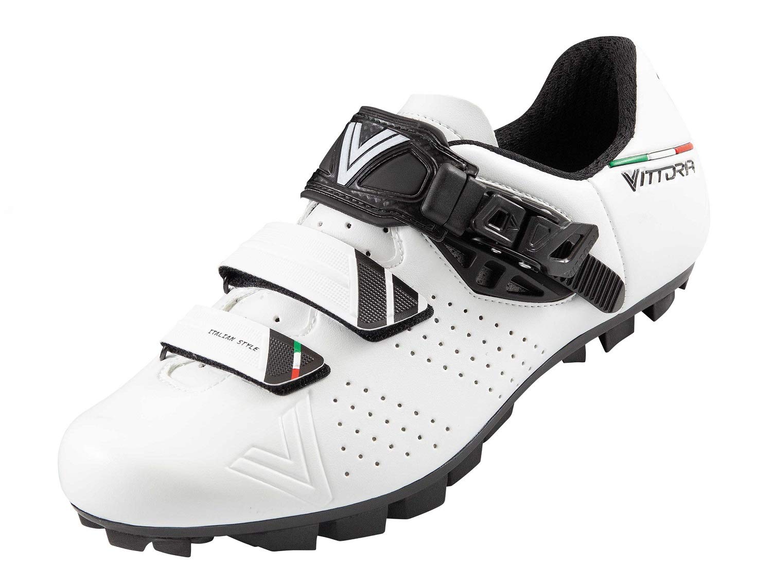 Vittoria Hera MTB Cycling Shoes (White, EU 44.5)