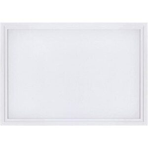 SKL Products Cork Board - 30" x 20" Large, Framed, White Bulletin Board for School, Home, Kitchen & Office Walls