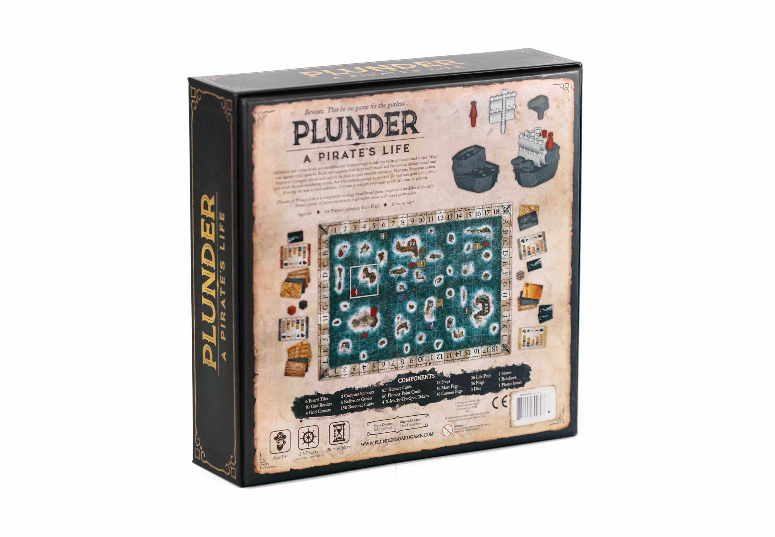 Plunder - Family Board Games - Board Games for Adults and Kids - Strategy Board Games - Fun Family Game Night - Ages 10 and Up - 2 to 6 Players