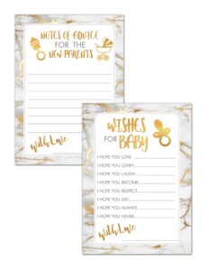 baby shower notes for mom | 20 cards - two baby shower activities | notes of advice | wishes for baby | baby shower activities | baby shower games