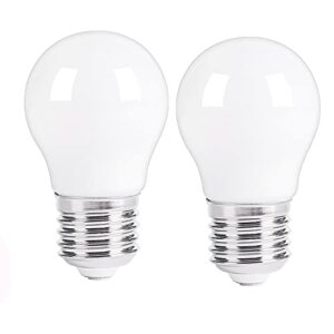 led appliance light bulb for refrigerator fridge over microwave hood stove replacement a15 40w incandescent bulb e26 medium base 120v 5w 500lm soft white non dimmable warm white 3000k pack of 2