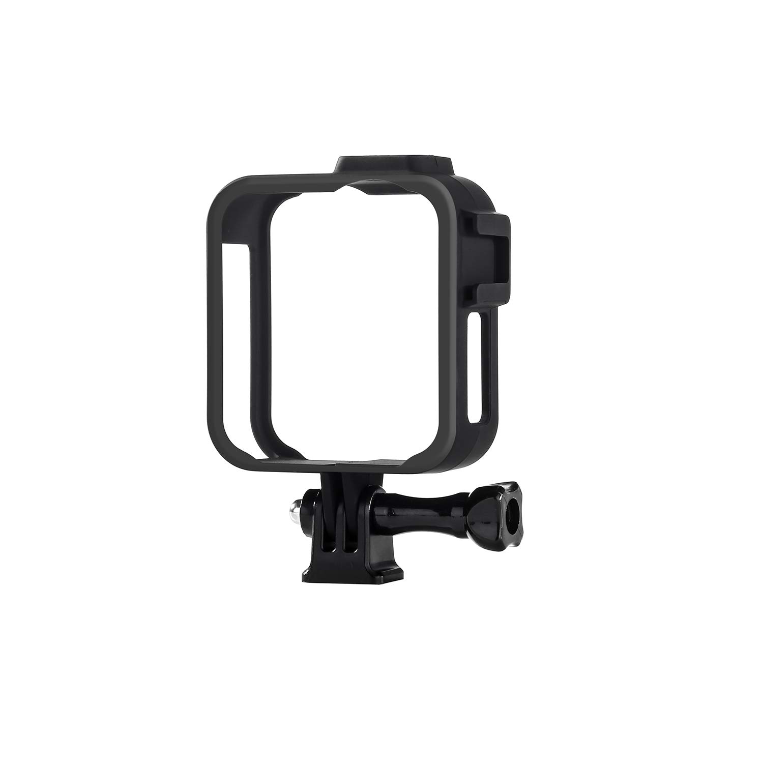 Housing Frame for GoPro Max Black Protective Shell Cage Mount Accessories with Quick Pull Movable Socket and Screw (Black)