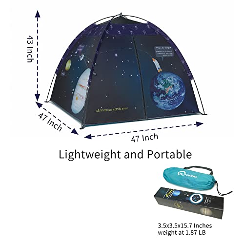 alprang Space World Play Tent Galaxy Dome Playhouse for Boys and Girls Imaginative Play-Astronaut Space for Kids Indoor and Outdoor Fun, Perfect Kid’s Gift- 47" x 47" x 43"