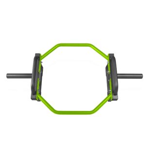 CAP Barbell Olympic Trap Bar, Hex Bar, Shrug Bar, Deadlift Bar, Green , 50 inches