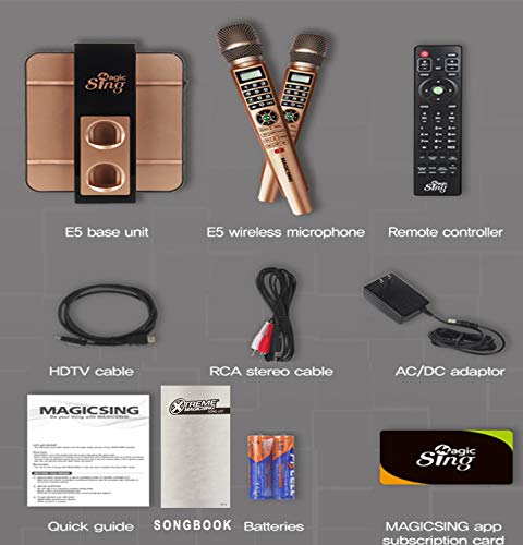 Magic Sing E5+ Pang Pinoy ETO Comes Built-in with 5,000+ Mix Tagalog English Songs Plus 1 Year Free Streaming Karaoke- E5 Don't USE SONGCHIP