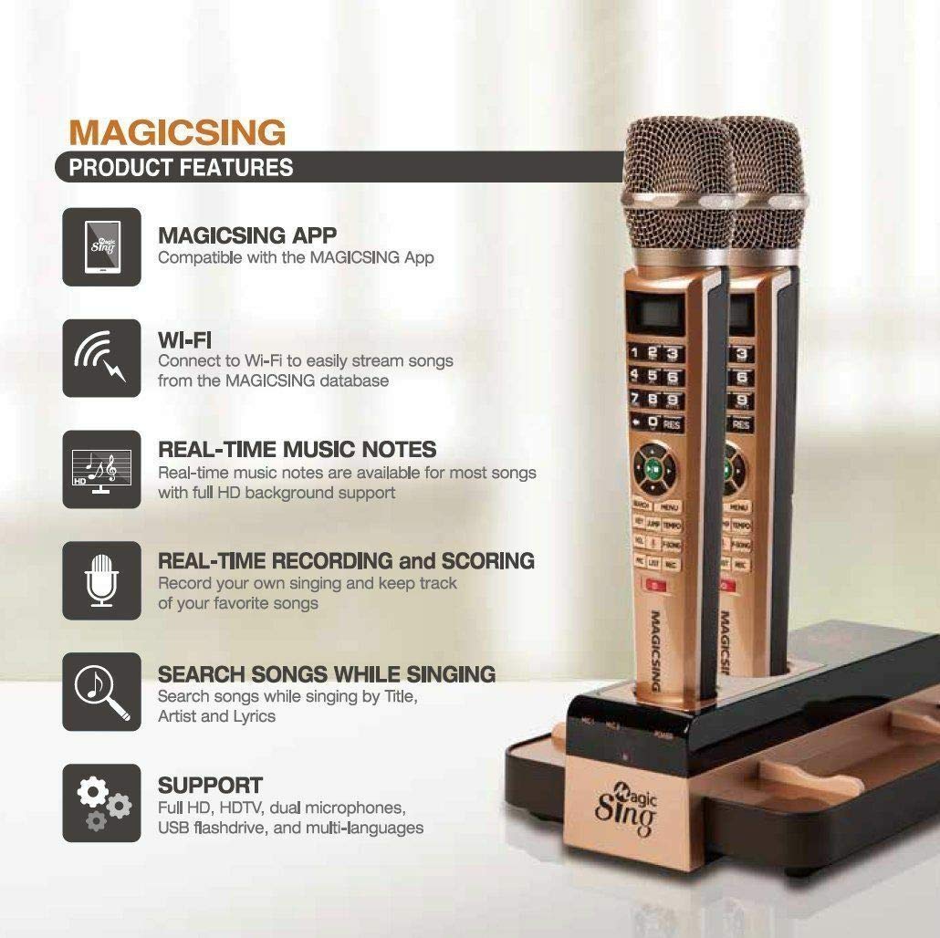 Magic Sing E5+ Pang Pinoy ETO Comes Built-in with 5,000+ Mix Tagalog English Songs Plus 1 Year Free Streaming Karaoke- E5 Don't USE SONGCHIP