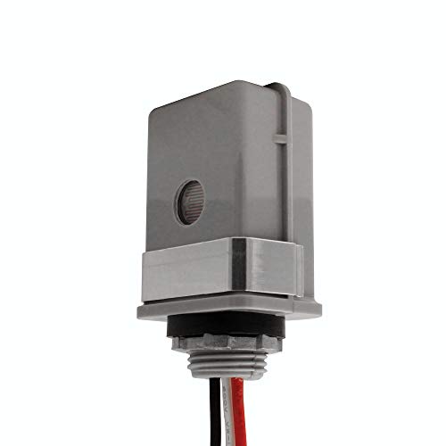 Design House 588053 Stem Mount 120-Volt Outdoor Photocontrol, Commercial/Residential Use, Dusk to Dawn Sensor