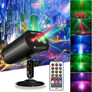 Party Lights Disco Light,RGB LED Strobe Lights Dj Lights Projector with Remote Control for Party Decorations Xmas Club Gift Karaoke KTV Bar Dances