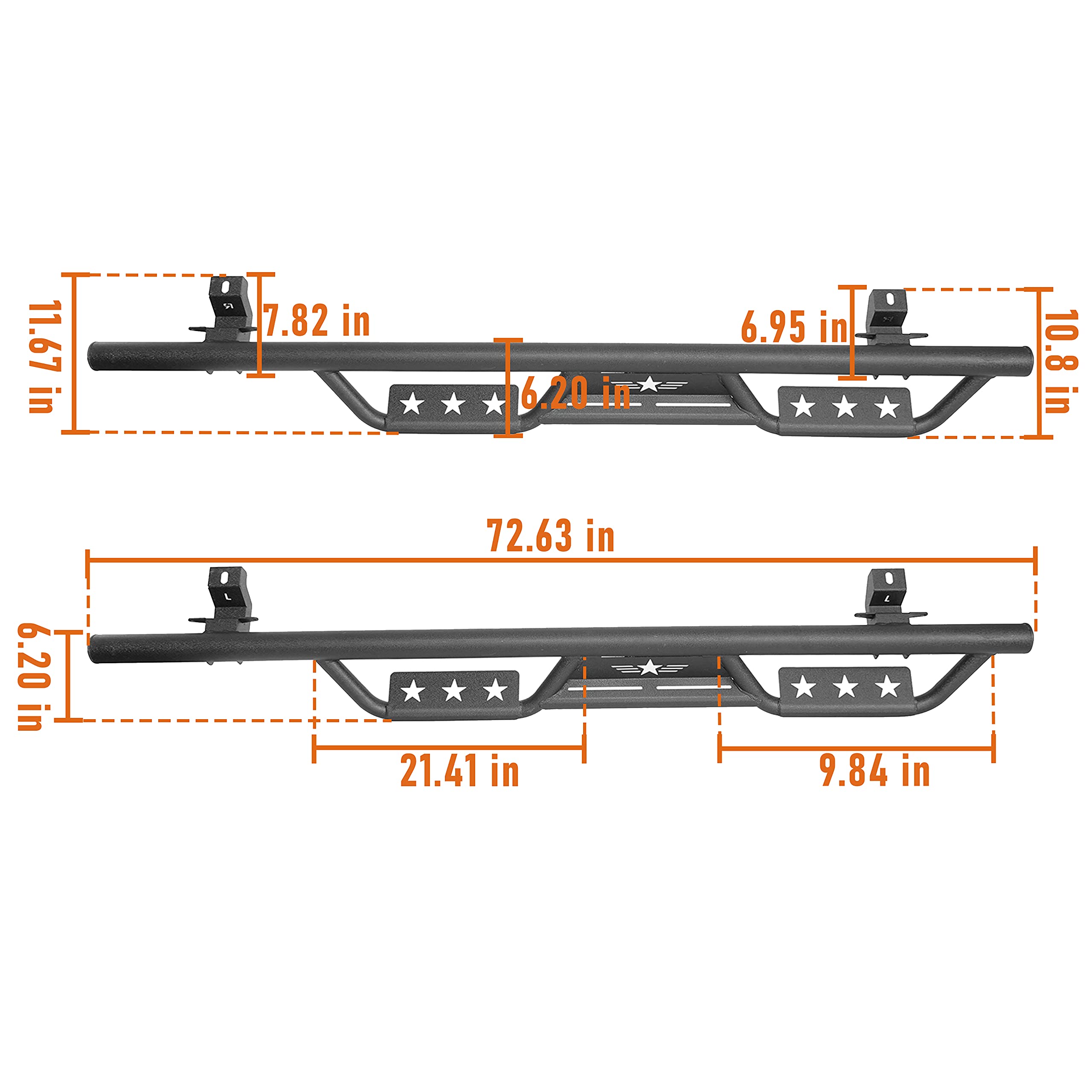 V8 GOD Wrangler JL Running Board Drop Side Step Nerf Bars Compatible with Jeep Wrangler 2018-2023 JL Unlimited 4-Door