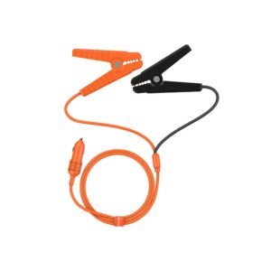 jackery 12v automobile lead-acid battery charging cable, cigarette lighter plug to alligator battery clamps for car battery, for all jackery solar generators power stations except explorer 160