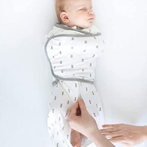 SwaddleDesigns 6-way Omni Swaddle Sack for Newborn with Wrap & Arms Up Sleeves & Mitten Cuffs, Easy Swaddle Transition, Better Sleep for Baby Boys & Girls, Sterling Polka Dot, Small, 0-3 Months