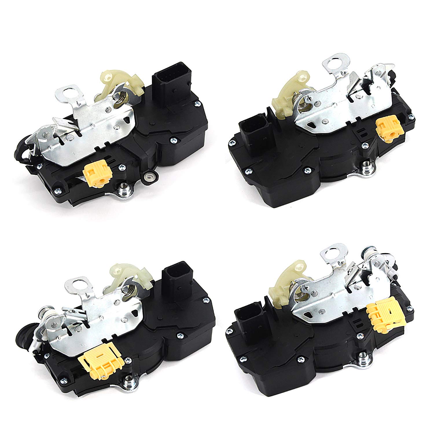 4PCS Door Latch Lock Actuator Replaces for Chevy Silverado Suburban Avalanche Tahoe GMC Sierra Yukon Cadillac Escalade 2007-2009, 4 Door Kits 931-303 931-304 931-108 931-109