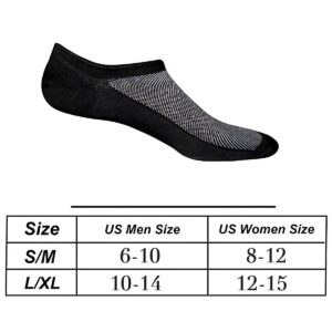 Faustine No Show Socks Ankle Low Cut Socks for Mens, Non Slip, 8 Pairs 16 Pairs (8 Pairs (Grey), L/XL(US Men Shoes Size 10-14))