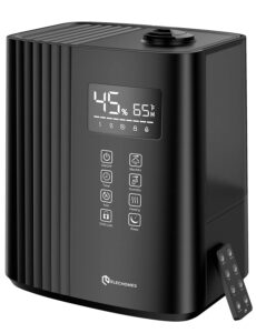 elechomes sh8830 humidifier, 6.5l(1.72gal) top fill warm and cool mist humidifiers for bedroom with remote control, 700 ml/h max, auto & sleep mode, 360° nozzle, auto shut-off