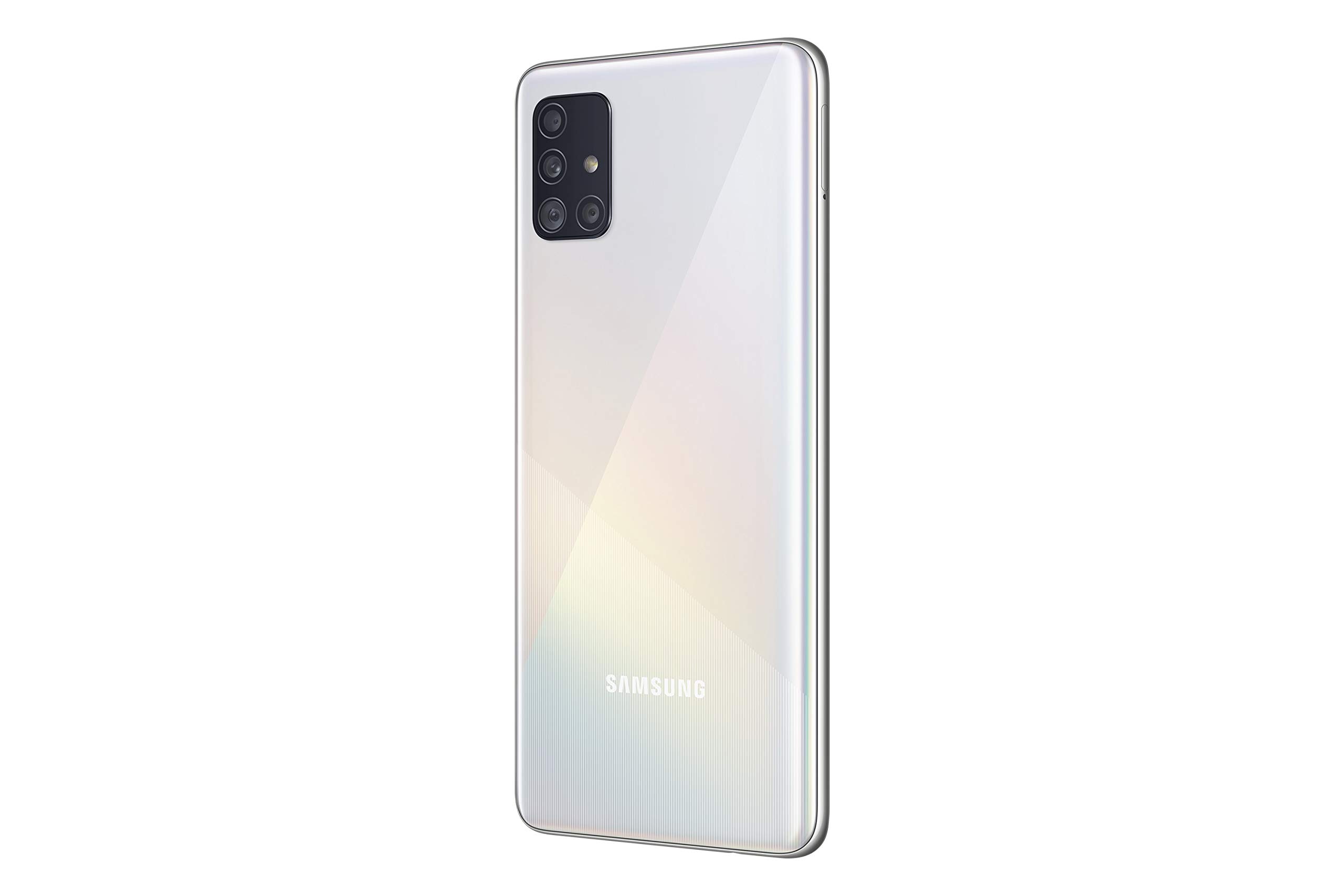 Samsung Galaxy A51 A515F 128GB DUOS GSM Unlocked Phone w/Quad Camera 48 MP + 12 MP + 5 MP + 5 MP (International Variant/US Compatible LTE) - Prism Crush White