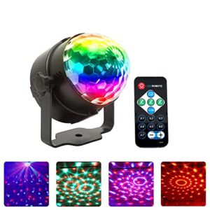 urtronix disco ball light led party light rgb stage lights for dj, karaoke, wedding, club