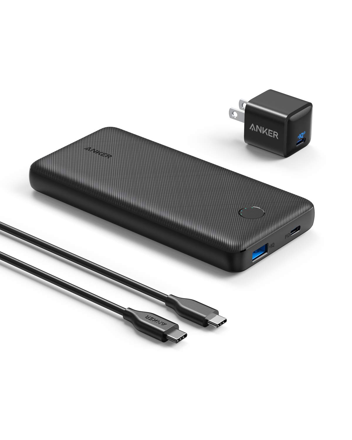 Anker Portable Charger, PowerCore Essential 20000 PD (18W) Power Bank with 18W USB C Charger, High Cell Capacity 20,000mAh Power Delivery Battery Pack for iPhone 11/11 Pro/11 Pro Max/X/8, Samsung