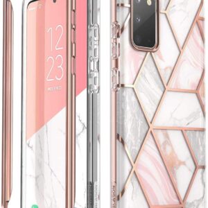 i-Blason Cosmo Series Case for Samsung Galaxy S20 5G (2020 Release), Slim Stylish Protective Bumper Case Without Built-in Screen Protector, Marble, 6.2''